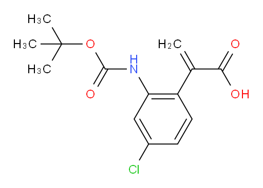 2-(2-{[(tert-butoxy)carbonyl]amino}-4-chlorophenyl)prop-2-enoic acid