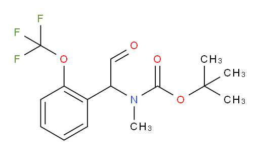 tert-butyl N-methyl-N-{2-oxo-1-[2-(trifluoromethoxy)phenyl]ethyl}carbamate