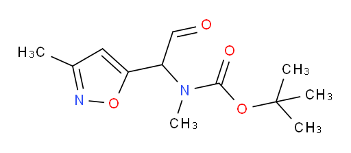 tert-butyl N-methyl-N-[1-(3-methyl-1,2-oxazol-5-yl)-2-oxoethyl]carbamate