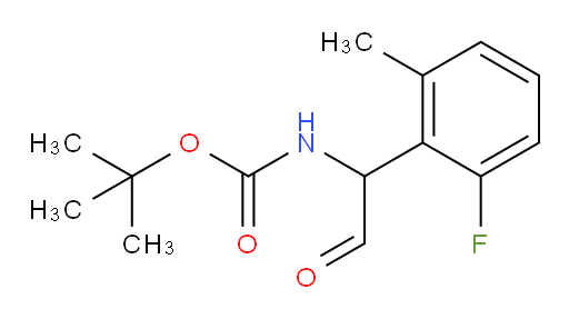 tert-butyl N-[1-(2-fluoro-6-methylphenyl)-2-oxoethyl]carbamate