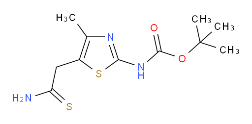 tert-butyl N-[5-(carbamothioylmethyl)-4-methyl-1,3-thiazol-2-yl]carbamate