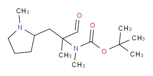 tert-butyl N-methyl-N-{2-[(1-methylpyrrolidin-2-yl)methyl]-1-oxopropan-2-yl}carbamate