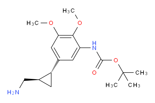 rac-tert-butyl N-{5-[(1R,2R)-2-(aminomethyl)cyclopropyl]-2,3-dimethoxyphenyl}carbamate