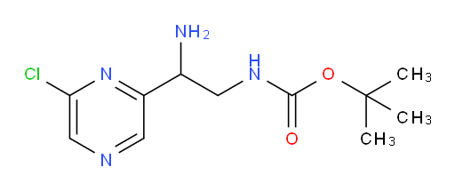 tert-butyl N-[2-amino-2-(6-chloropyrazin-2-yl)ethyl]carbamate