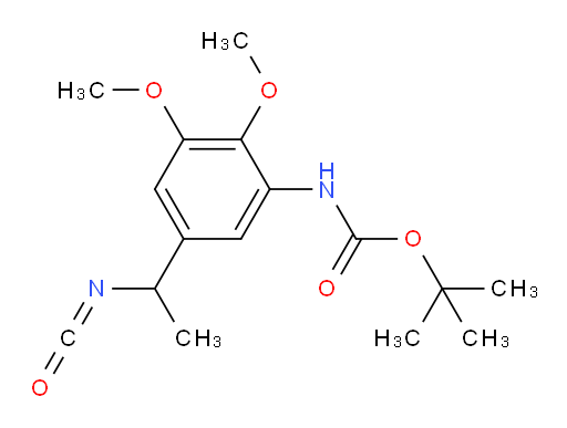 tert-butyl N-[5-(1-isocyanatoethyl)-2,3-dimethoxyphenyl]carbamate