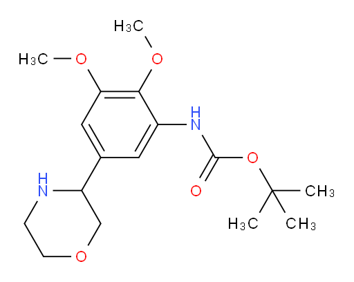 tert-butyl N-[2,3-dimethoxy-5-(morpholin-3-yl)phenyl]carbamate