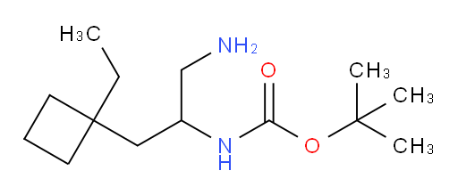 tert-butyl N-[1-amino-3-(1-ethylcyclobutyl)propan-2-yl]carbamate