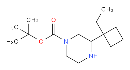 tert-butyl 3-(1-ethylcyclobutyl)piperazine-1-carboxylate