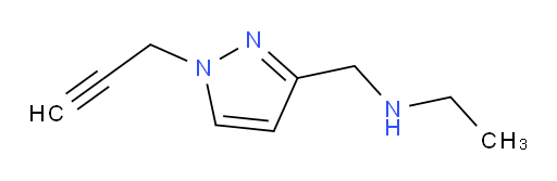 ethyl({[1-(prop-2-yn-1-yl)-1H-pyrazol-3-yl]methyl})amine