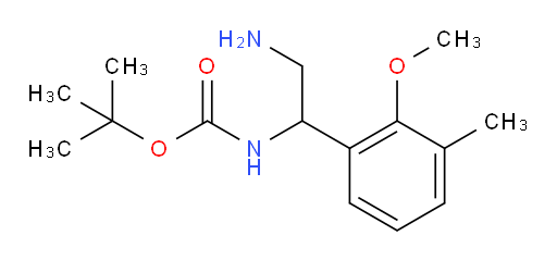 tert-butyl N-[2-amino-1-(2-methoxy-3-methylphenyl)ethyl]carbamate