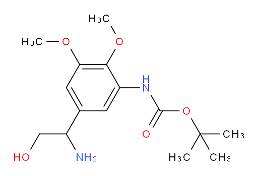 tert-butyl N-[5-(1-amino-2-hydroxyethyl)-2,3-dimethoxyphenyl]carbamate