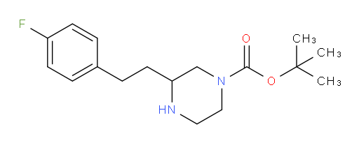 tert-butyl 3-[2-(4-fluorophenyl)ethyl]piperazine-1-carboxylate