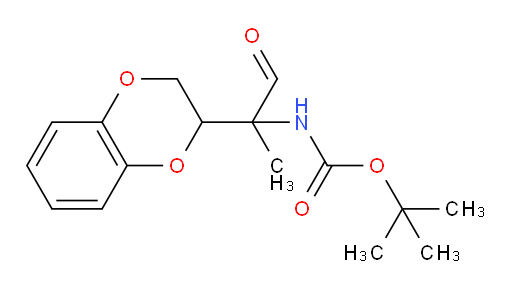 tert-butyl N-[2-(2,3-dihydro-1,4-benzodioxin-2-yl)-1-oxopropan-2-yl]carbamate