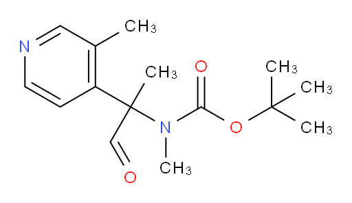tert-butyl N-methyl-N-[2-(3-methylpyridin-4-yl)-1-oxopropan-2-yl]carbamate