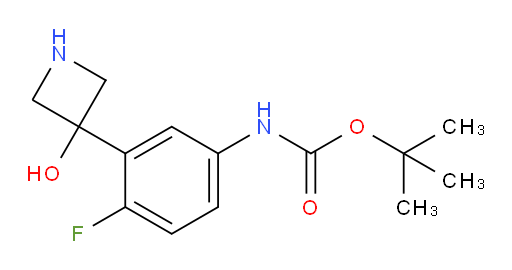 tert-butyl N-[4-fluoro-3-(3-hydroxyazetidin-3-yl)phenyl]carbamate