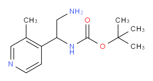 tert-butyl N-[2-amino-1-(3-methylpyridin-4-yl)ethyl]carbamate