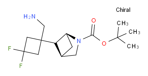 tert-butyl (1S,4R)-5-[1-(aminomethyl)-3,3-difluorocyclobutyl]-2-azabicyclo[2.1.1]hexane-2-carboxylate