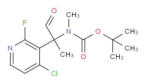 tert-butyl N-[2-(4-chloro-2-fluoropyridin-3-yl)-1-oxopropan-2-yl]-N-methylcarbamate