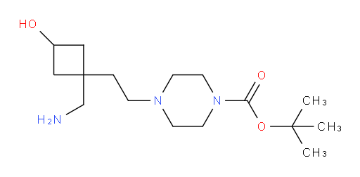 tert-butyl 4-{2-[1-(aminomethyl)-3-hydroxycyclobutyl]ethyl}piperazine-1-carboxylate