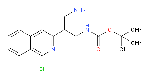 tert-butyl N-[3-amino-2-(1-chloroisoquinolin-3-yl)propyl]carbamate