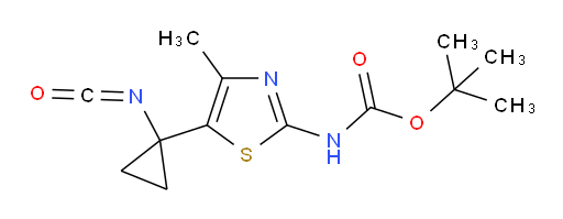 tert-butyl N-[5-(1-isocyanatocyclopropyl)-4-methyl-1,3-thiazol-2-yl]carbamate