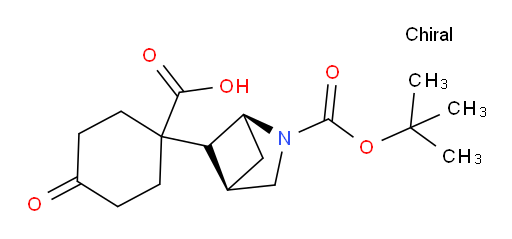 1-[(1S,4R)-2-[(tert-butoxy)carbonyl]-2-azabicyclo[2.1.1]hexan-5-yl]-4-oxocyclohexane-1-carboxylic acid