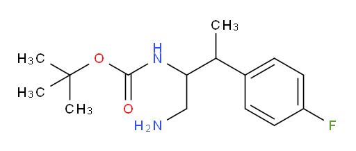tert-butyl N-[1-amino-3-(4-fluorophenyl)butan-2-yl]carbamate