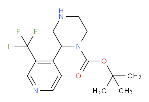 tert-butyl 2-[3-(trifluoromethyl)pyridin-4-yl]piperazine-1-carboxylate