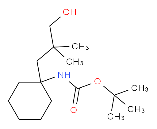 tert-butyl N-[1-(3-hydroxy-2,2-dimethylpropyl)cyclohexyl]carbamate
