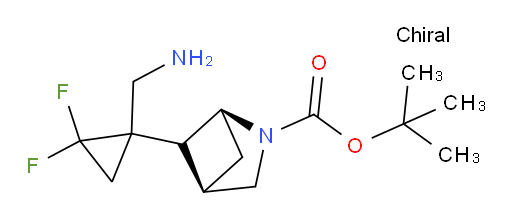 tert-butyl (1S,4R)-5-[1-(aminomethyl)-2,2-difluorocyclopropyl]-2-azabicyclo[2.1.1]hexane-2-carboxylate