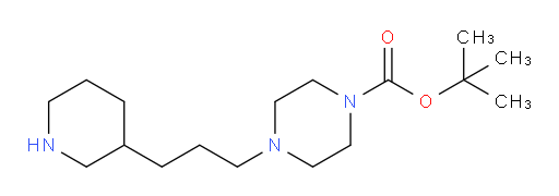 tert-butyl 4-[3-(piperidin-3-yl)propyl]piperazine-1-carboxylate