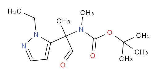 tert-butyl N-[2-(1-ethyl-1H-pyrazol-5-yl)-1-oxopropan-2-yl]-N-methylcarbamate