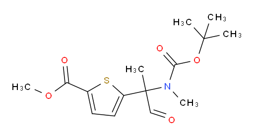 methyl 5-(2-{[(tert-butoxy)carbonyl](methyl)amino}-1-oxopropan-2-yl)thiophene-2-carboxylate