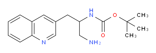 tert-butyl N-[1-amino-3-(quinolin-3-yl)propan-2-yl]carbamate