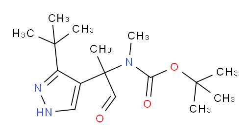 tert-butyl N-[2-(3-tert-butyl-1H-pyrazol-4-yl)-1-oxopropan-2-yl]-N-methylcarbamate