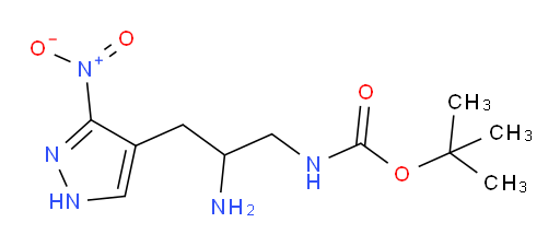 tert-butyl N-[2-amino-3-(3-nitro-1H-pyrazol-4-yl)propyl]carbamate