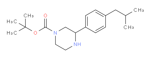 tert-butyl 3-[4-(2-methylpropyl)phenyl]piperazine-1-carboxylate