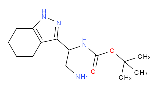 tert-butyl N-[2-amino-1-(4,5,6,7-tetrahydro-1H-indazol-3-yl)ethyl]carbamate