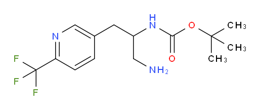 tert-butyl N-{1-amino-3-[6-(trifluoromethyl)pyridin-3-yl]propan-2-yl}carbamate