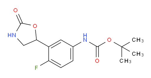 tert-butyl N-[4-fluoro-3-(2-oxo-1,3-oxazolidin-5-yl)phenyl]carbamate