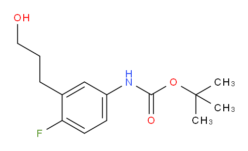tert-butyl N-[4-fluoro-3-(3-hydroxypropyl)phenyl]carbamate