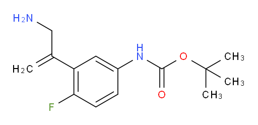 tert-butyl N-[3-(3-aminoprop-1-en-2-yl)-4-fluorophenyl]carbamate