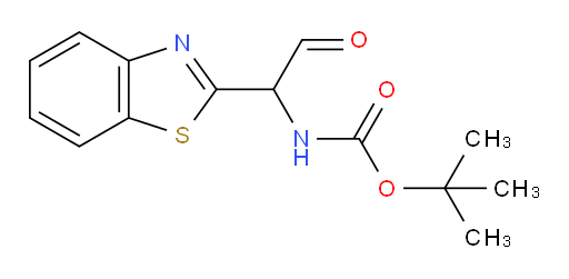 tert-butyl N-[1-(1,3-benzothiazol-2-yl)-2-oxoethyl]carbamate
