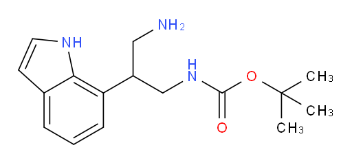 tert-butyl N-[3-amino-2-(1H-indol-7-yl)propyl]carbamate