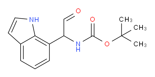 tert-butyl N-[1-(1H-indol-7-yl)-2-oxoethyl]carbamate