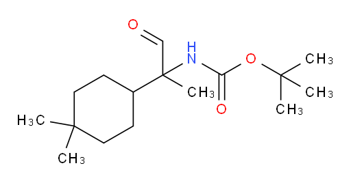 tert-butyl N-[2-(4,4-dimethylcyclohexyl)-1-oxopropan-2-yl]carbamate