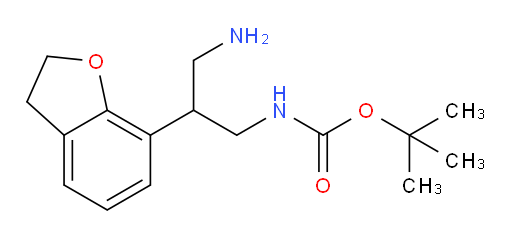 tert-butyl N-[3-amino-2-(2,3-dihydro-1-benzofuran-7-yl)propyl]carbamate