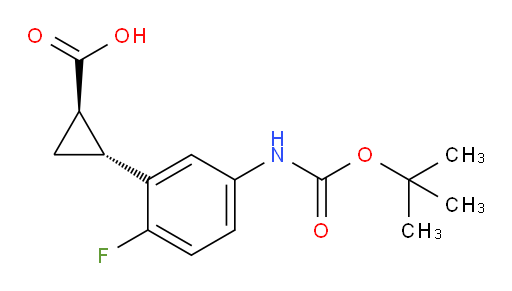 rac-(1R,2R)-2-(5-{[(tert-butoxy)carbonyl]amino}-2-fluorophenyl)cyclopropane-1-carboxylic acid