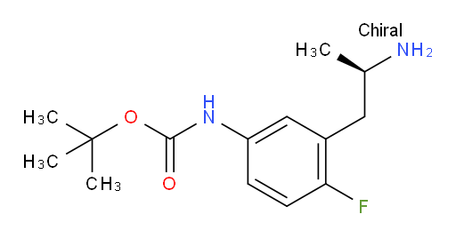 tert-butyl N-{3-[(2R)-2-aminopropyl]-4-fluorophenyl}carbamate
