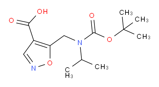 5-({[(tert-butoxy)carbonyl](propan-2-yl)amino}methyl)-1,2-oxazole-4-carboxylic acid